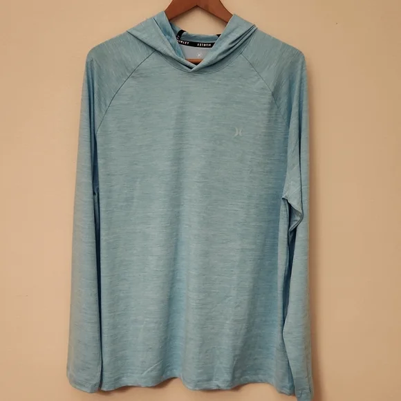 Hurley Mens Long Sleeve Hoodie Performance Shirt - Picture 1 of 6